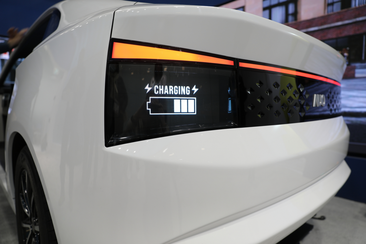The Interactive Matrix Rear Light, complying with automotive AECQ regulations, provides high brightness and contrast ratioses for increased driving safety and supports RGB display applications for detailed communication.